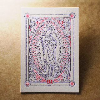 活版文創明信片/ 祈福螢光款/ 聖母瑪利亞