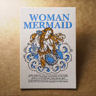 活版文創明信片/ 文創普通款/ 美人魚