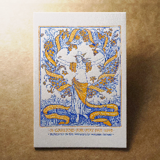 活版文創明信片/ 文創普通款/ 五一勞動節的花環