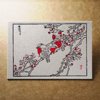 活版文創明信片/ 文創螢光款/ 繡眼兒