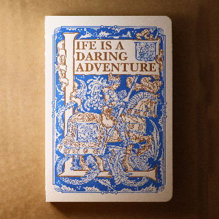 活版印刷筆記本 / 人生是一場大膽的冒險