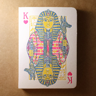 活版印刷筆記本 / 法老王撲克牌紅心K