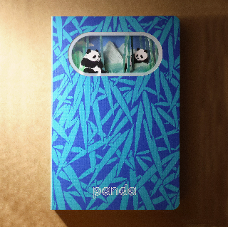 紙雕筆記本 / 熊貓