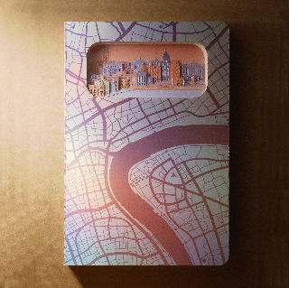 紙雕筆記本 / 城市剪影