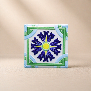 藝術磁磚磁鐵 / 臺灣花磚 / 花紋002