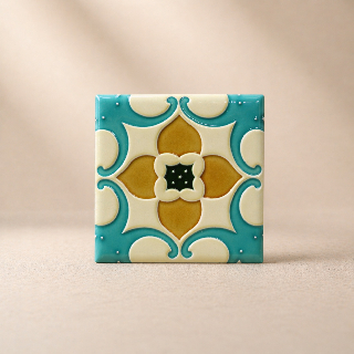 藝術磁磚磁鐵 / 臺灣花磚 / 花紋003