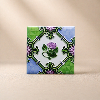 藝術磁磚磁鐵 / 臺灣花磚 / 花紋008