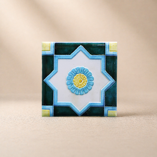 藝術磁磚磁鐵 / 臺灣花磚 / 花紋009