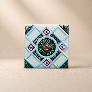 藝術磁磚磁鐵 / 臺灣花磚 / 花紋010