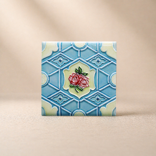 藝術磁磚磁鐵 / 臺灣花磚 / 花紋015