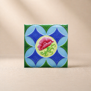 藝術磁磚磁鐵 / 臺灣花磚 / 花紋016