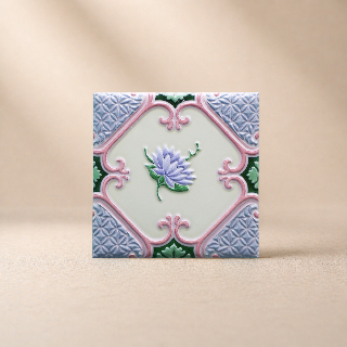 藝術磁磚磁鐵 / 臺灣花磚 / 花紋018