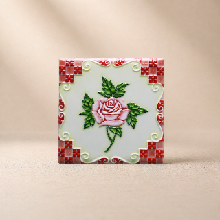 藝術磁磚磁鐵 / 臺灣花磚 / 花紋019