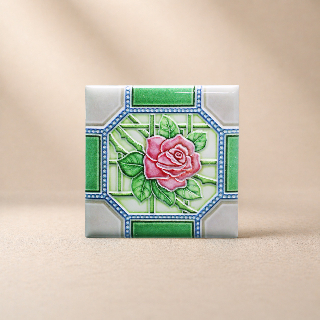 藝術磁磚磁鐵 / 臺灣花磚 / 花紋020