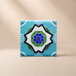 藝術磁磚磁鐵 / 臺灣花磚 / 花紋021