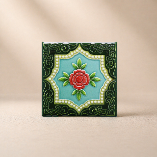 藝術磁磚磁鐵 / 臺灣花磚 / 花紋023