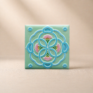 藝術磁磚磁鐵 / 臺灣花磚 / 花紋024