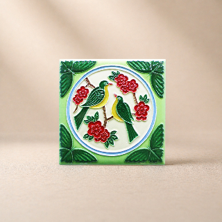 藝術磁磚磁鐵 / 臺灣花磚 / 花紋025