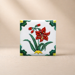 藝術磁磚磁鐵 / 臺灣花磚 / 花紋027