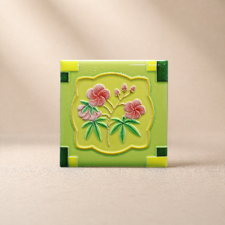 藝術磁磚磁鐵 / 臺灣花磚 / 花紋031