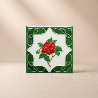 藝術磁磚磁鐵 / 臺灣花磚 / 花紋034