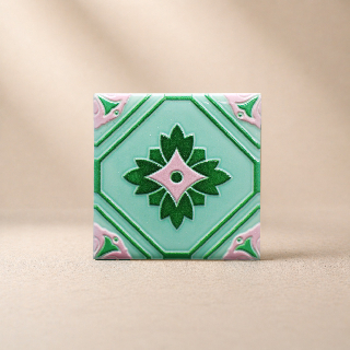 藝術磁磚磁鐵 / 臺灣花磚 / 花紋036