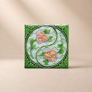 藝術磁磚磁鐵 / 臺灣花磚 / 花紋040