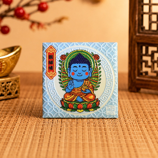 藝術磁磚磁鐵 / 有神快拜 / 藥師佛