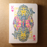 活版印刷筆記本 / 法老王撲克牌紅心K