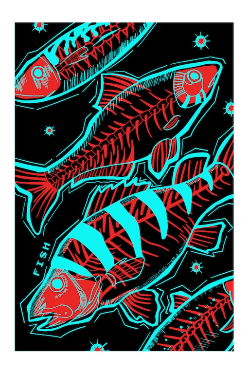 魚及其骨骼