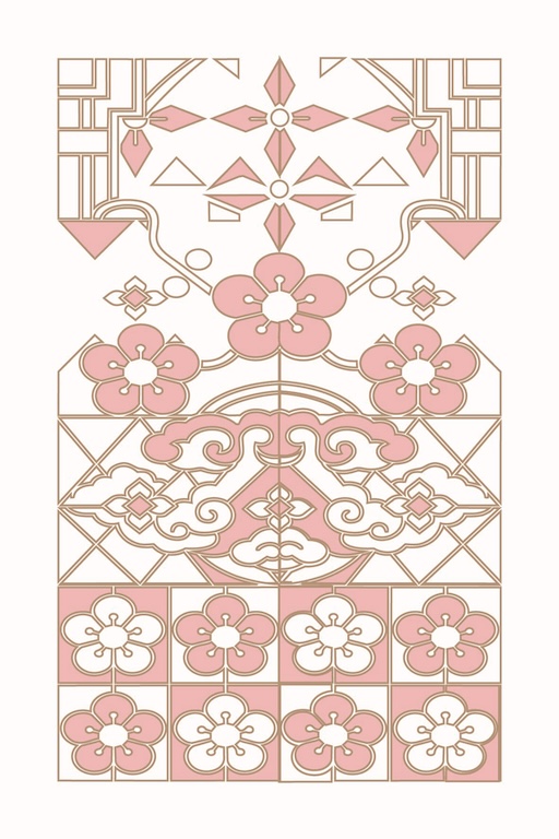 窗花映島