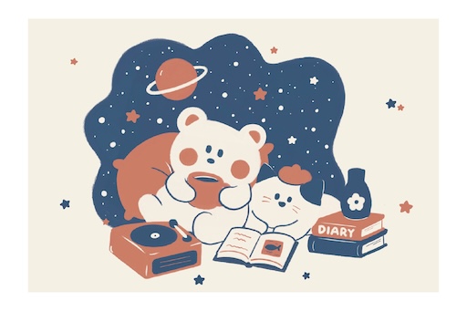 晚安！宇宙。